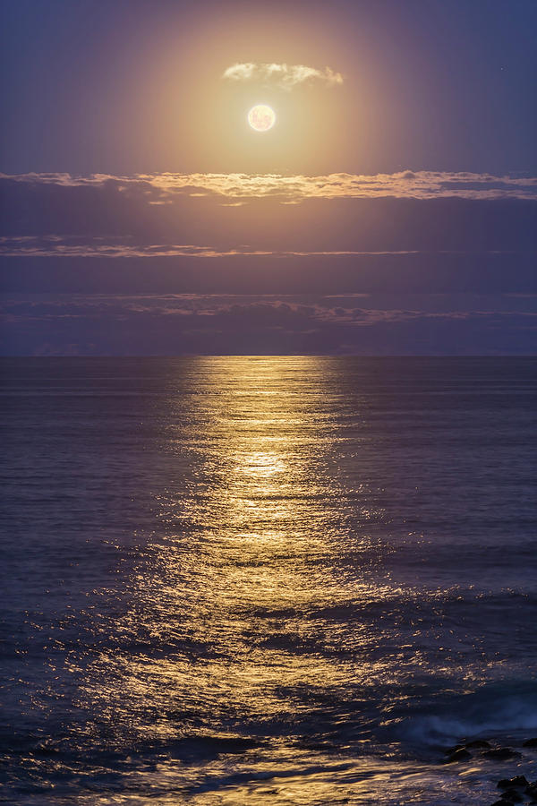 Full Moon With Glitter Path Photograph by Alan Dyer - Fine Art America