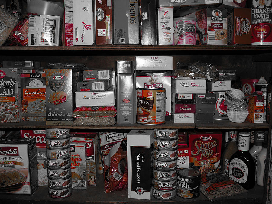 Cereal Photograph - Full Pantry by Sherman Perry