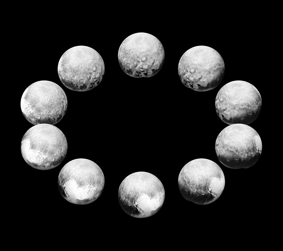 Full Rotation Of Pluto Photograph by Science Source - Fine Art America