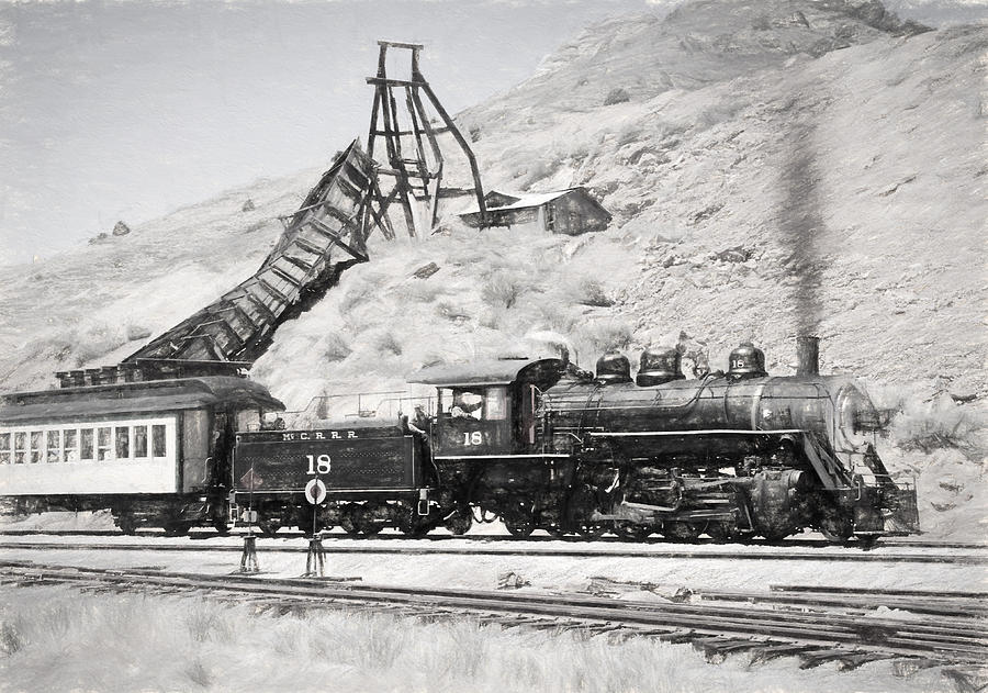 Train Photograph - Full Steam Ahead by Donna Kennedy