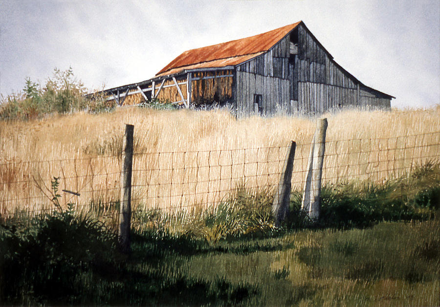 Fullers Barn Painting by Tom Wooldridge