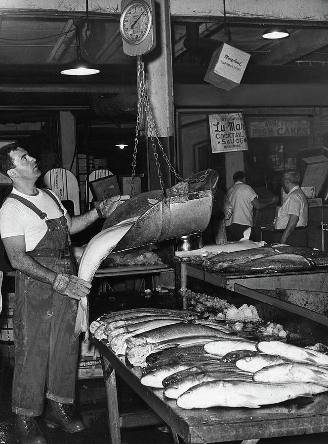 Fulton Fish Market, 1963 Photograph by Granger