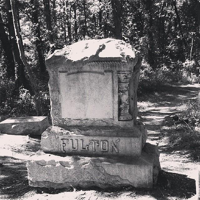 Graveyard Photograph - Fulton Stone #cemetery #graveyard by Immortal Dreams