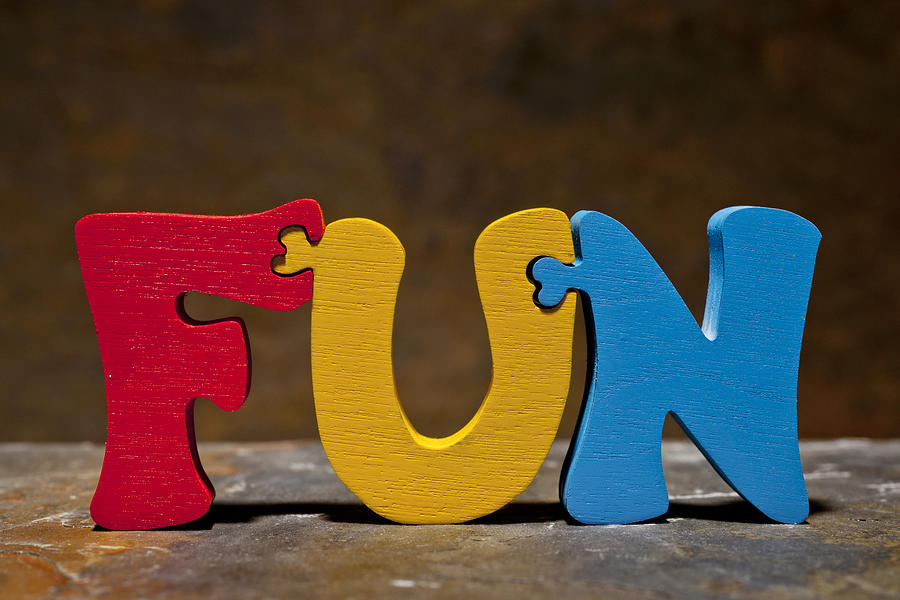 Inspirational Photograph - Fun Puzzle Painted Wood Letters by Donald  Erickson