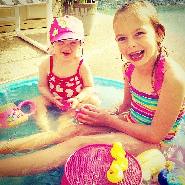 Fun Time In The Pool With Addi And Photograph by Traci Schuh
