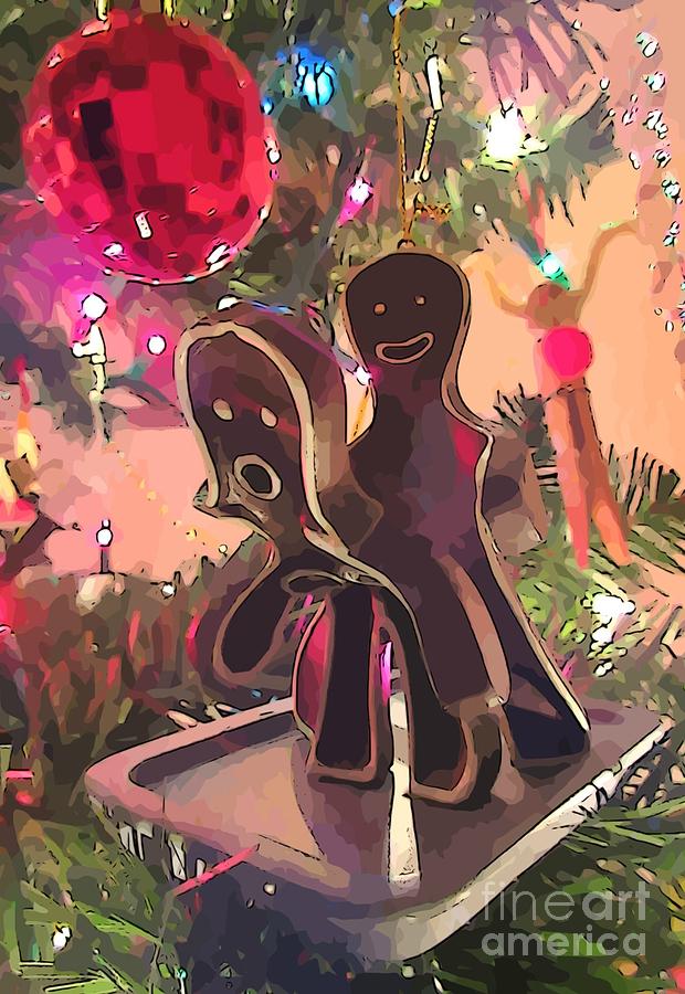 Tree Painting - Fun Under the Christmas Tree by John Malone