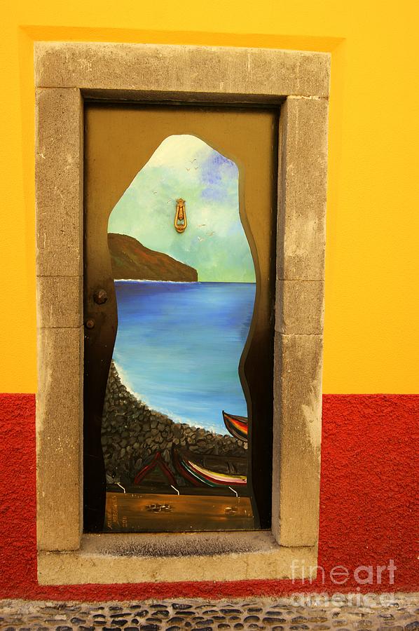 Funchal Door Art 4 Photograph by David Birchall
