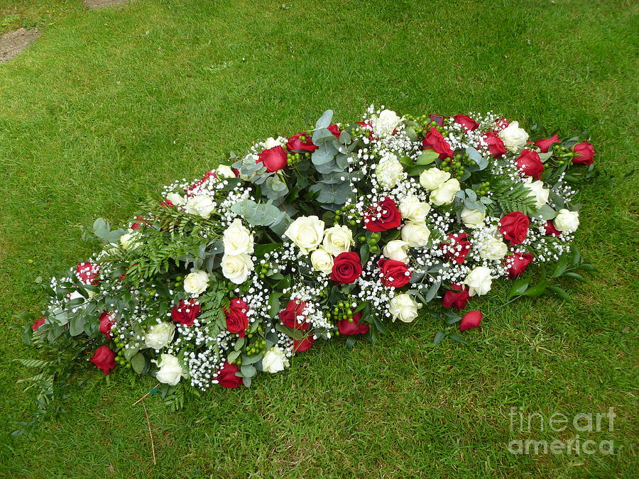 Funeral Flowers Photograph by Vicki Spindler