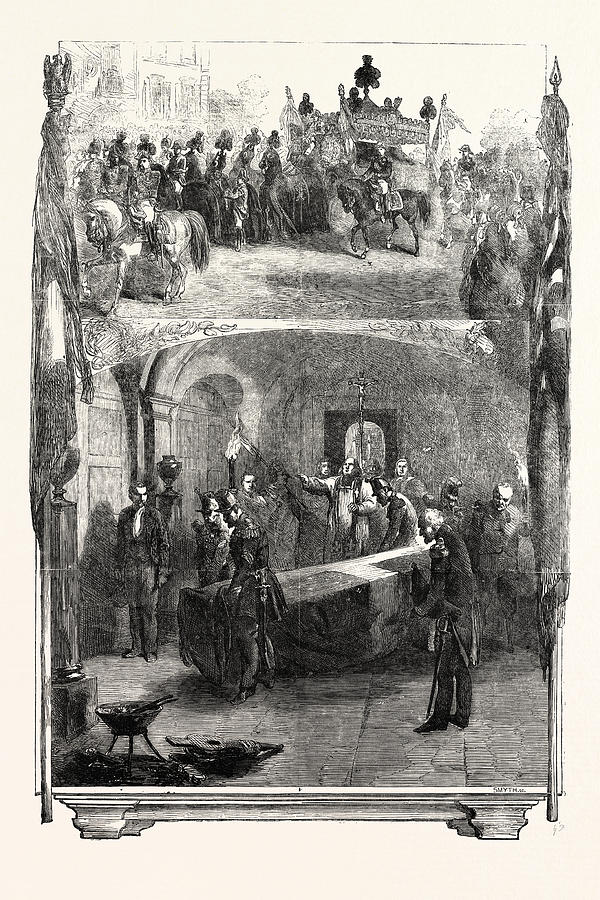 Funeral Of Marshal St. Arnaud At Paris Internment Drawing by French ...