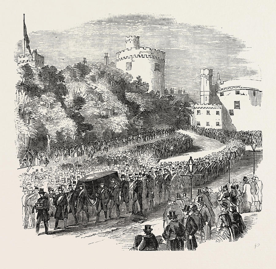 Castle Drawing - Funeral Of The Late Marquis Of Ormonde by English School