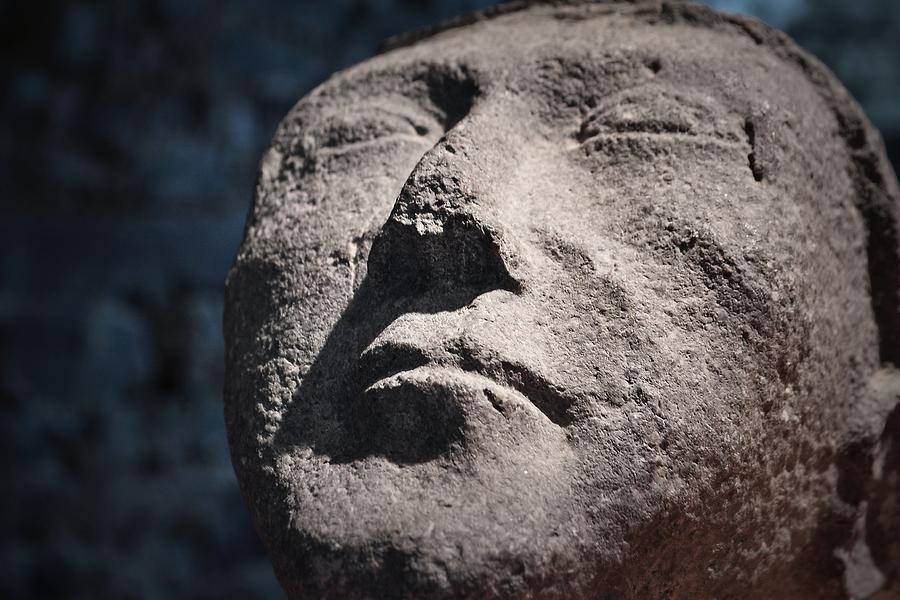 Funerary Face Photograph by Nadalyn Larsen