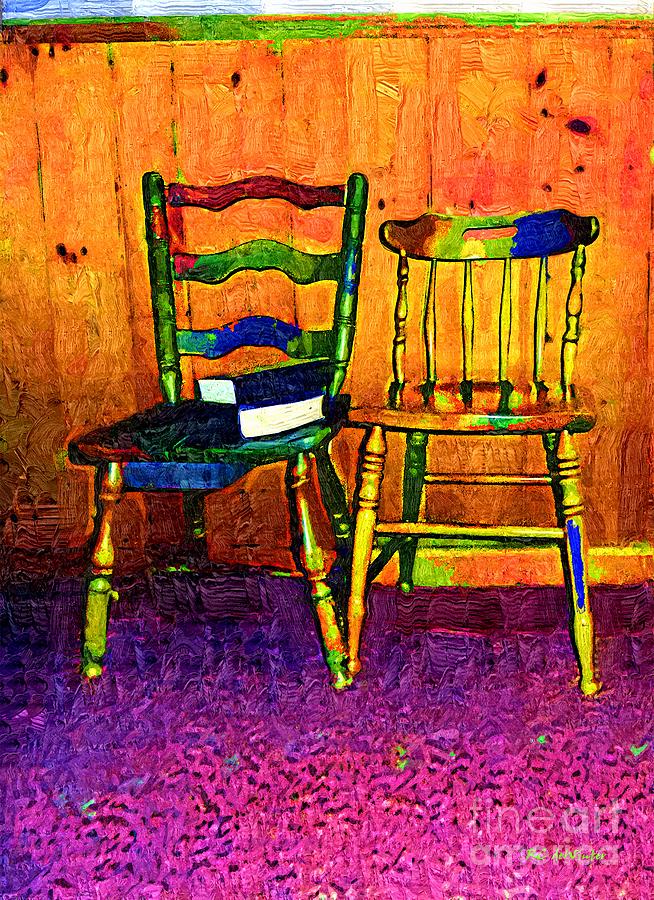 Funhouse Colonial Painting by RC DeWinter