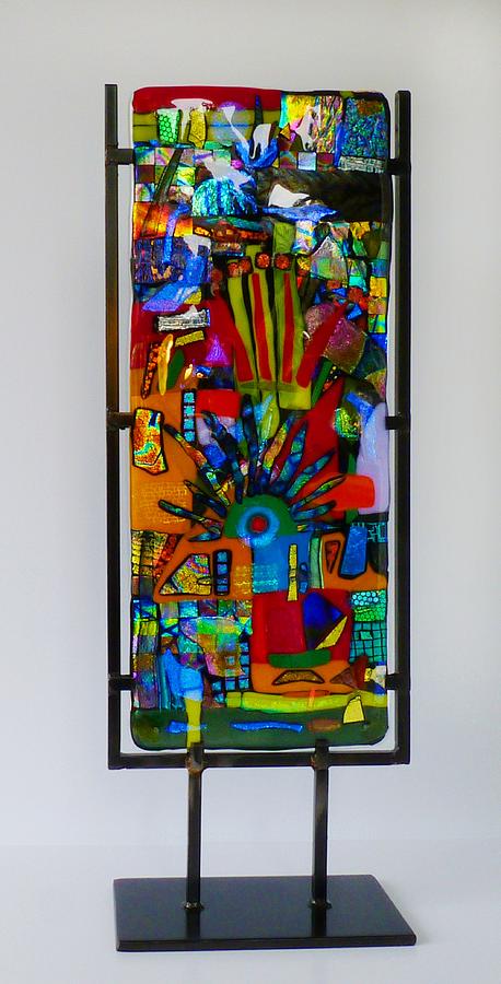 Funhouse No2 Glass Art by Mark Lubich