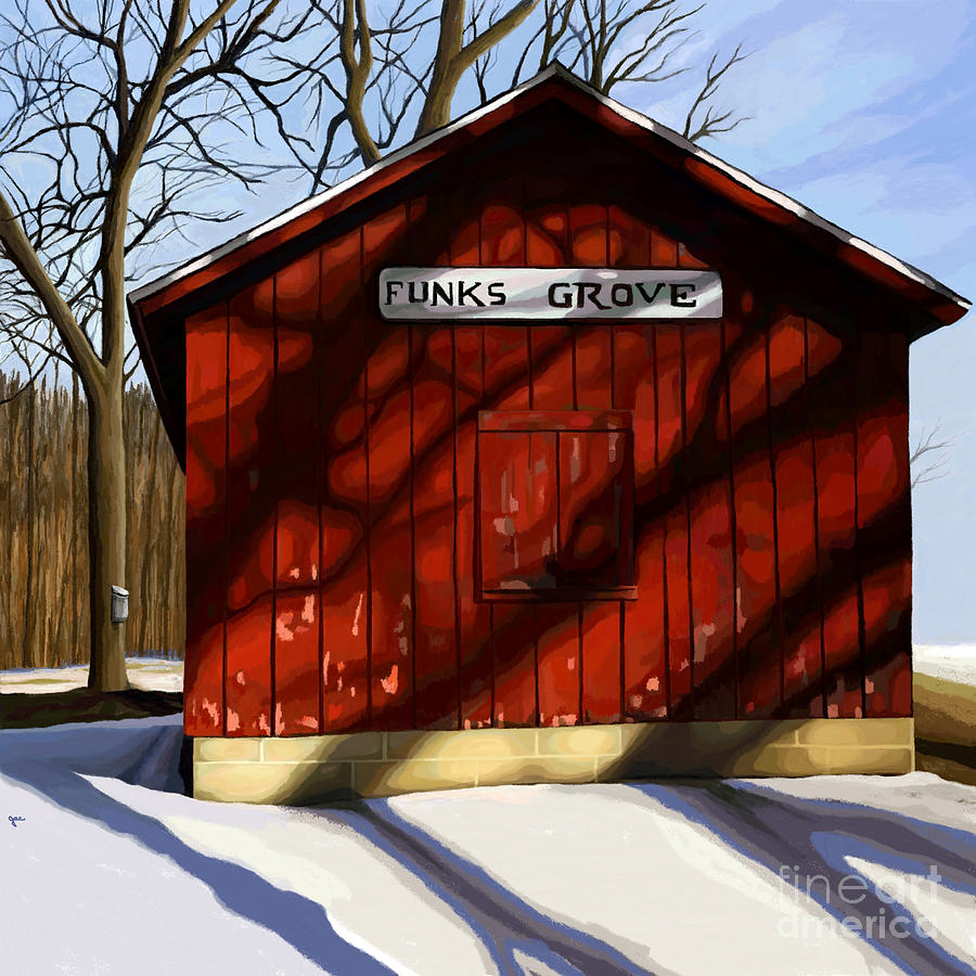 Funk Maple Sirup Camp Painting by Jackie Case