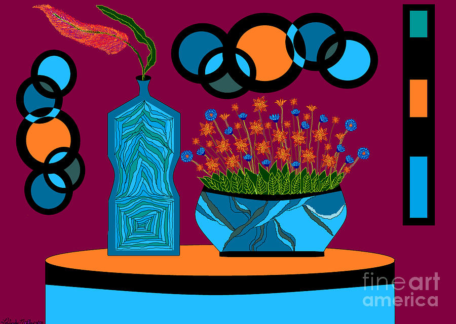 Flower Painting - Funkadelic Decor by Lewanda Laboy