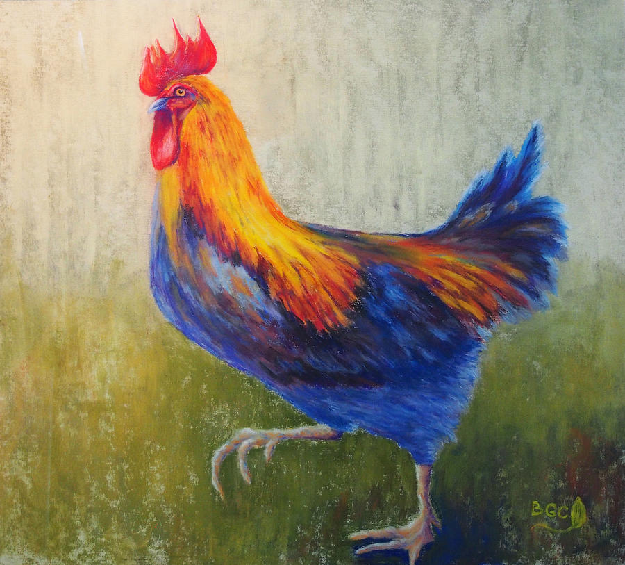 Funky Chicken Painting by Brent Ciccone