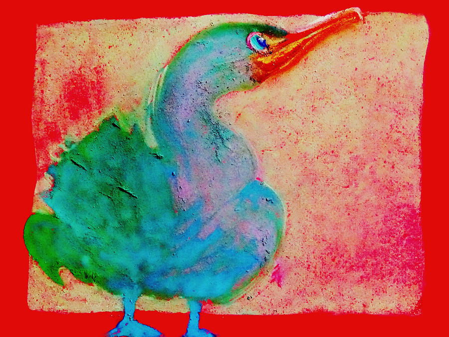 Funky Cute Cormorant Baby Bird Art Prints Painting by Sue Jacobi