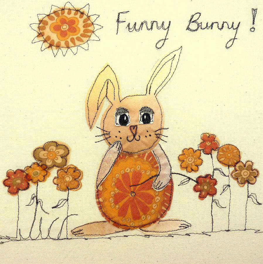 Funny Bunny Tapestry - Textile by Hazel Millington