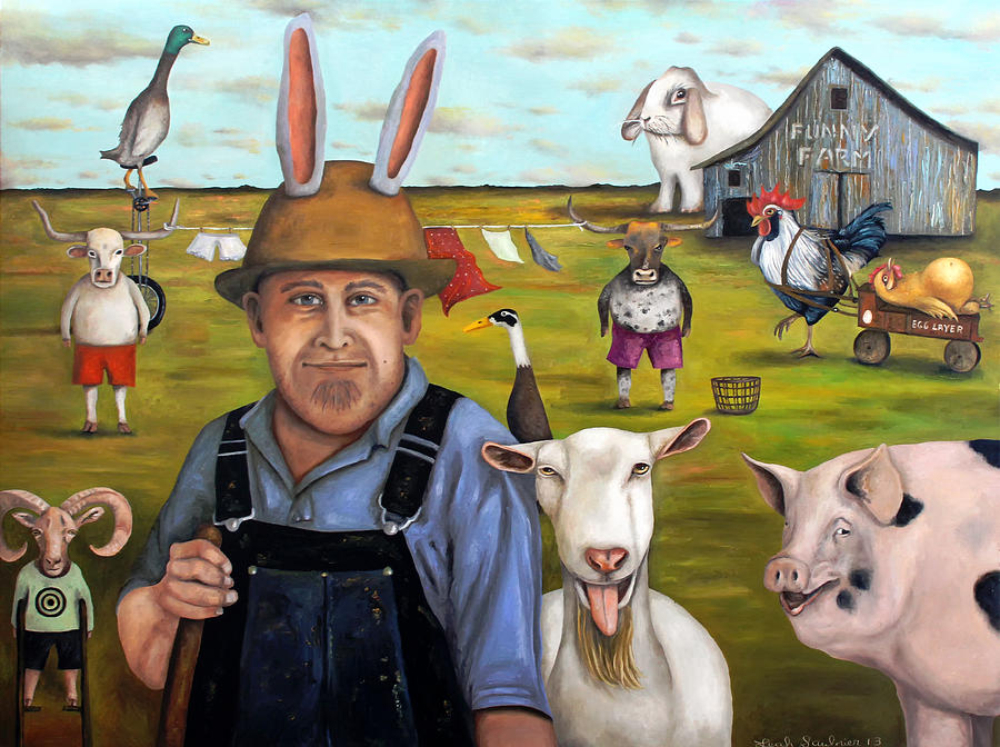 Funny Farm Painting by Leah Saulnier The Painting Maniac