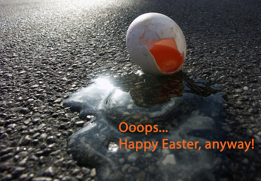 Funny greeting card for easter Photograph by Matthias Hauser