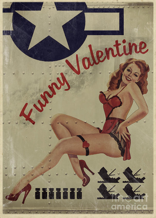 Vintage Painting - Funny Valentine Noseart by Cinema Photography
