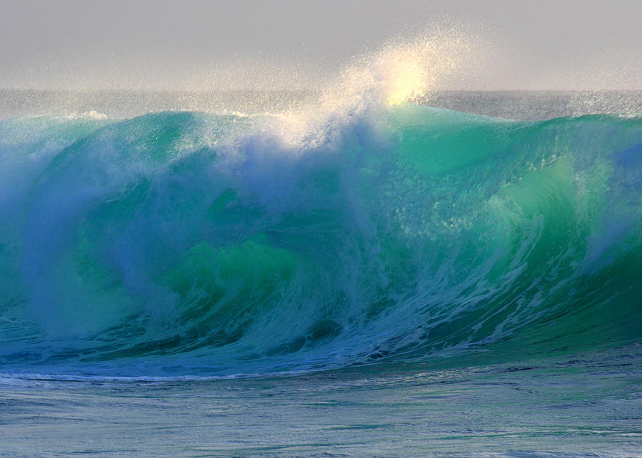 Furious Green Wave Photograph by Lori Seaman