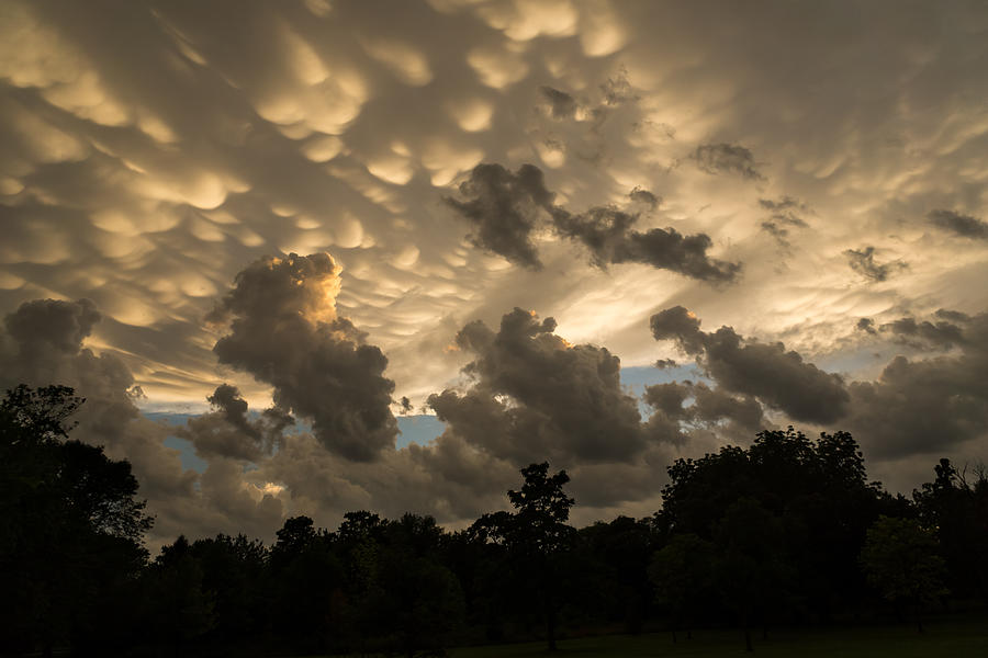 Furious Sky - Mammatus Clouds After a Violent Storm Photograph by Georgia Mizuleva