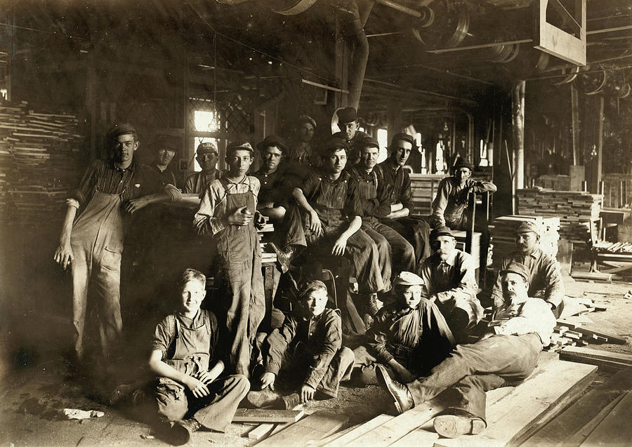 Furniture Factory, 1908 Photograph by Granger