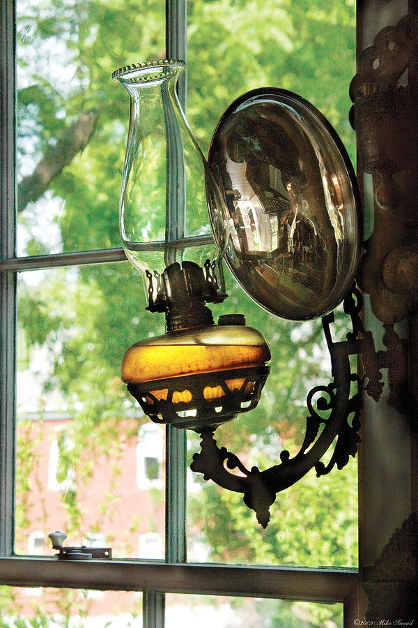 Furniture - Lamp - An oil lantern Photograph by Mike Savad