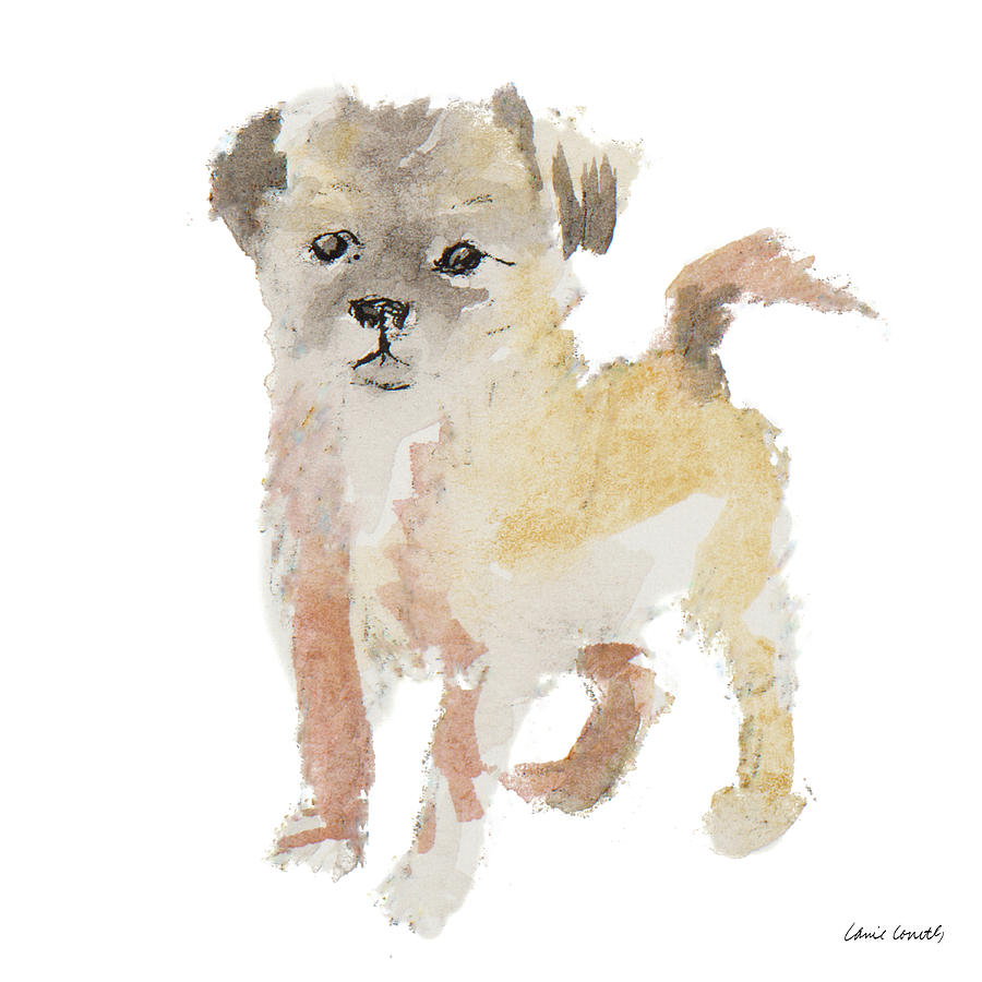 Dog Painting - Furry Paws by Lanie Loreth