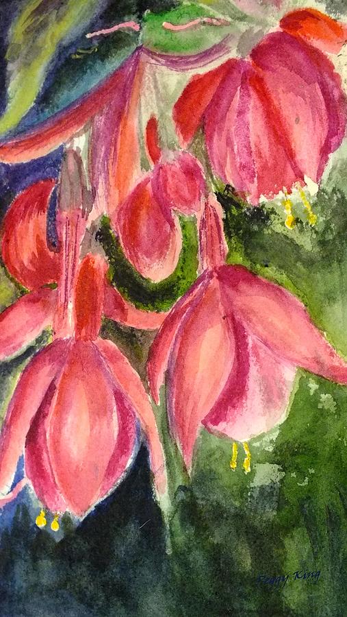 Fuschia 2 Painting by Peggy King