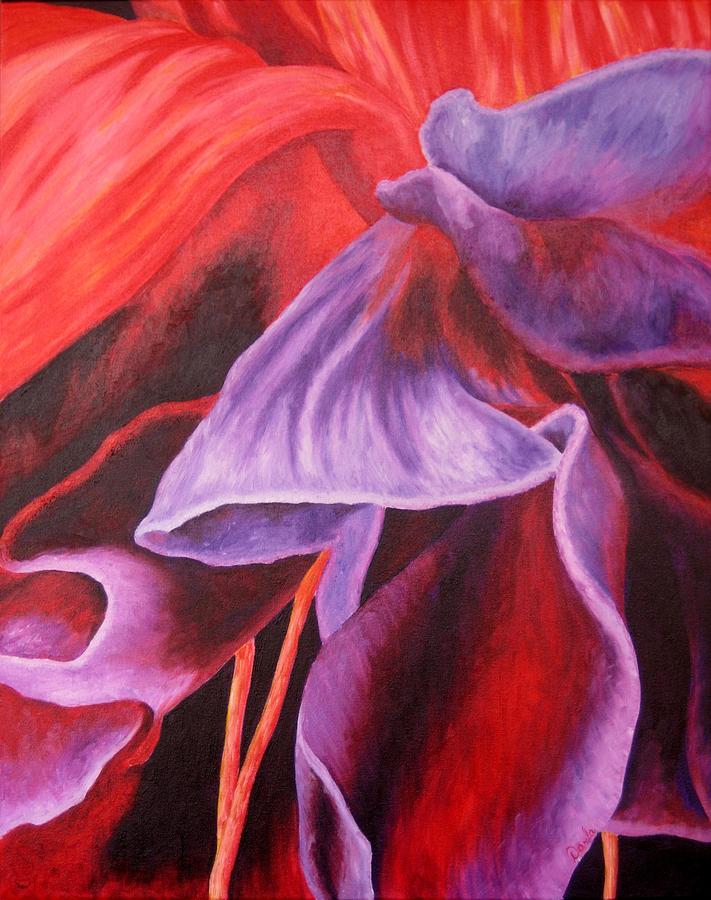 Fuschia Folds Painting by Darla Brock - Fine Art America