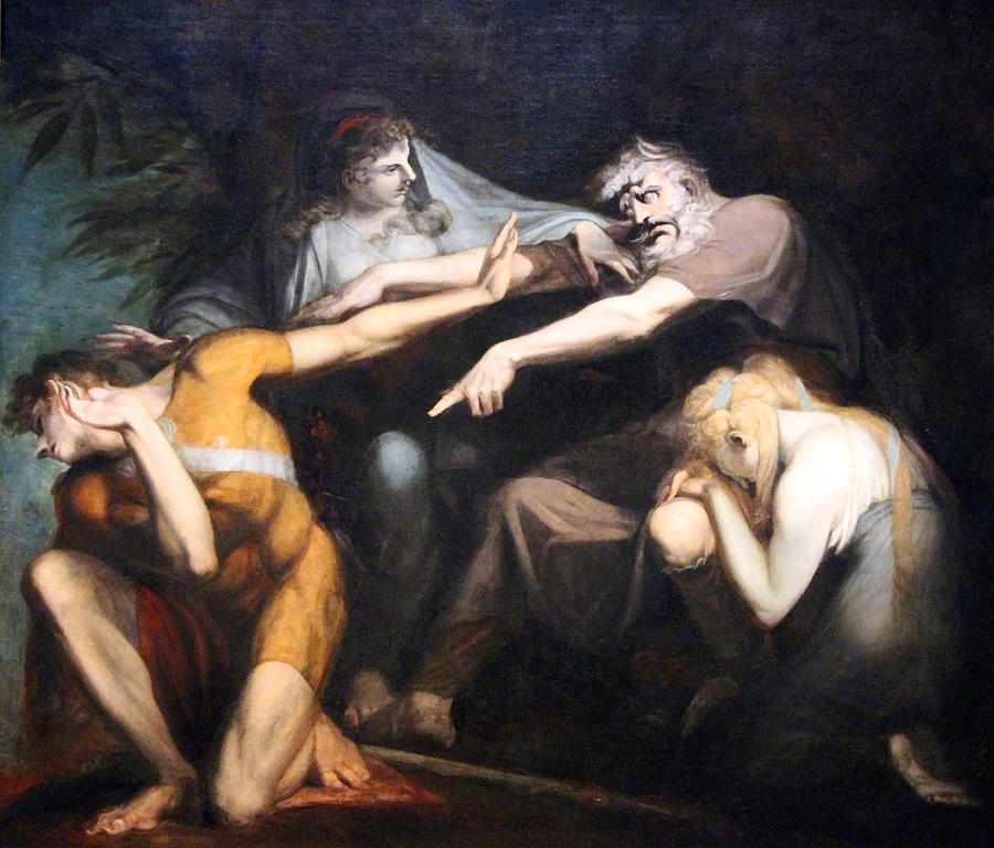 Polynices Photograph - Fuselis Oedipus Cursing His Son Polynices by Cora Wandel