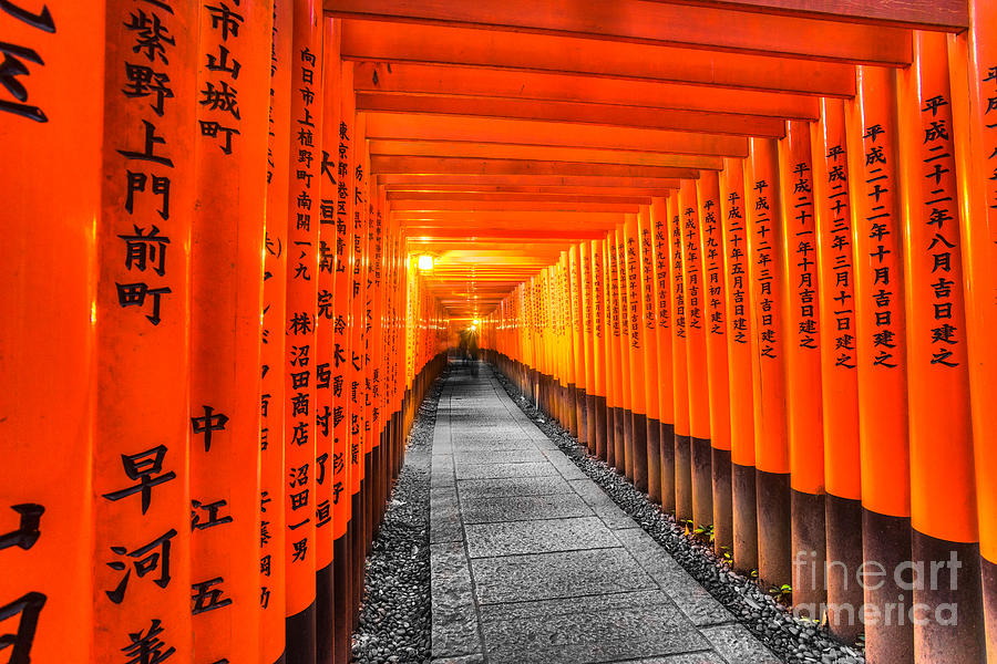 Fushimi Inari Taisha Shrine in Kyoto - Japan Photograph by Luciano Mortula