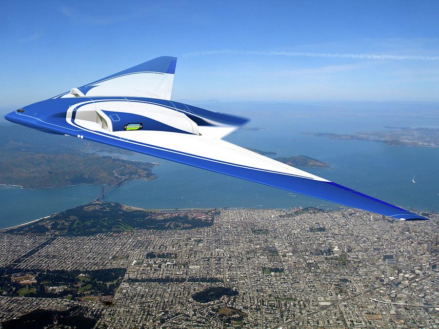 San Francisco Photograph - Future Flying Wing Aircraft by Nasa/northrop Grumman