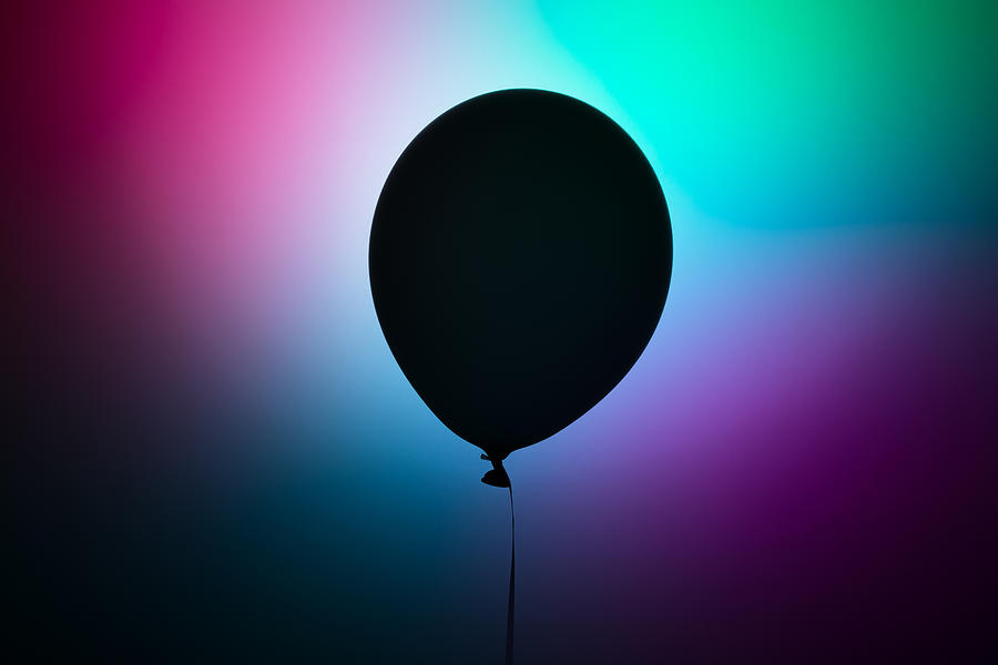 Futuristic Black Balloon Photograph by MirageC