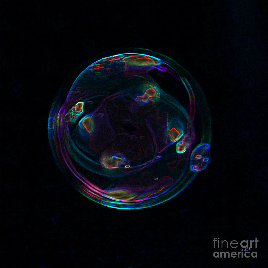 Futuristic Bubble Digital Art by Sandra Clark