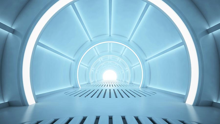 Futuristic Corridor Photograph by Andrzej Wojcicki/science Photo Library