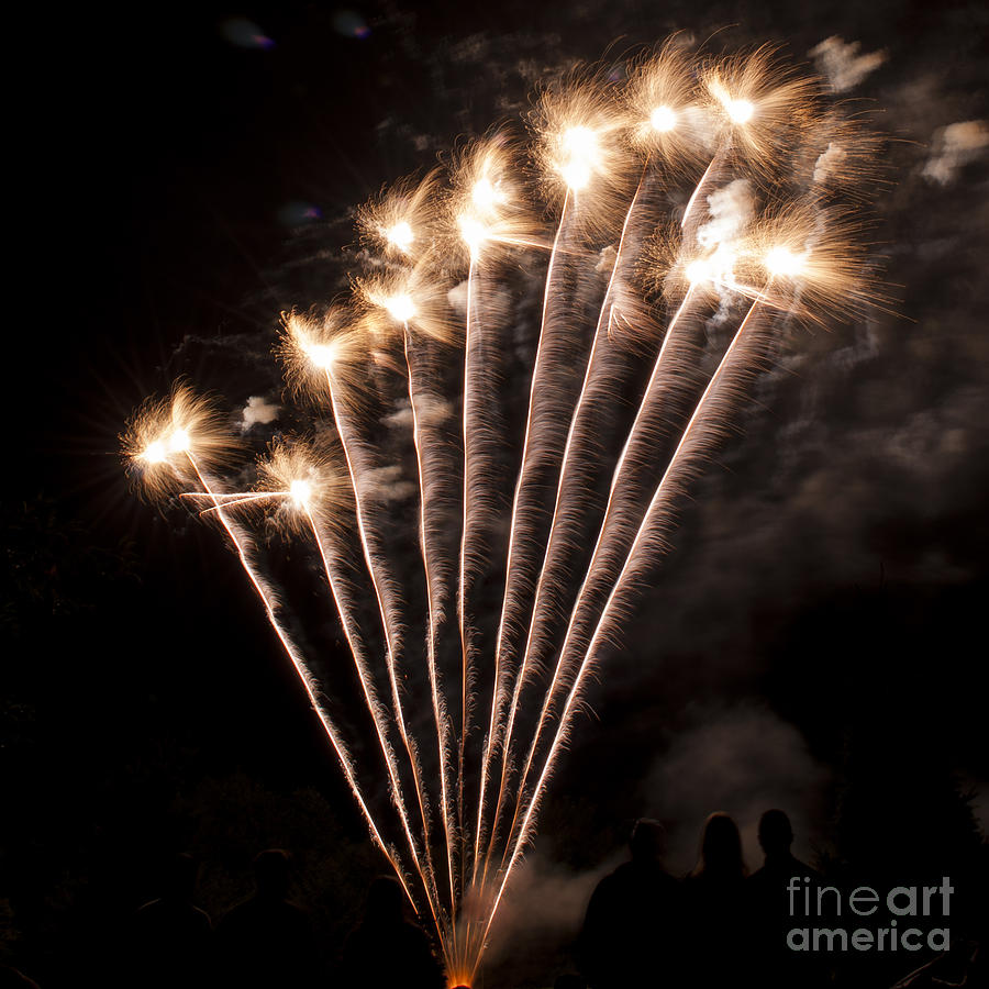 Salem Photograph - Fuzzy Fireworks by M J