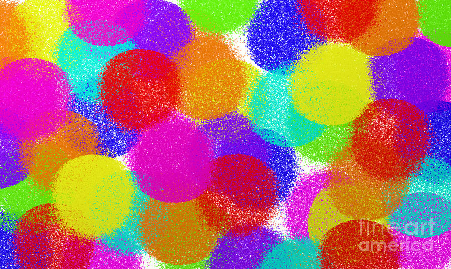Fuzzy Polka Dots Digital Art by Andee Design