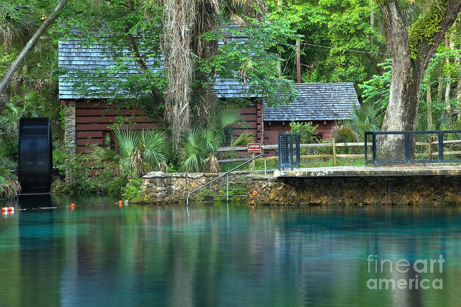 Fuzzy Reflections Of The Juniper Springs Mill Photograph by Adam Jewell