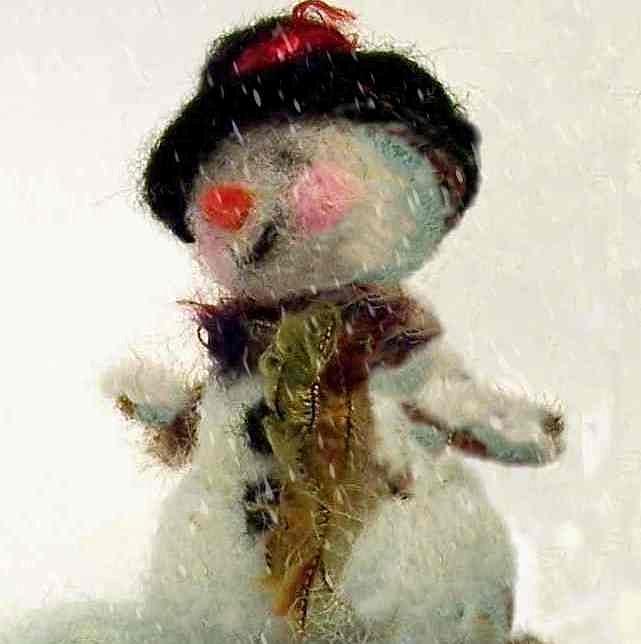 Fuzzy the Snowman Photograph by Mary Wolf