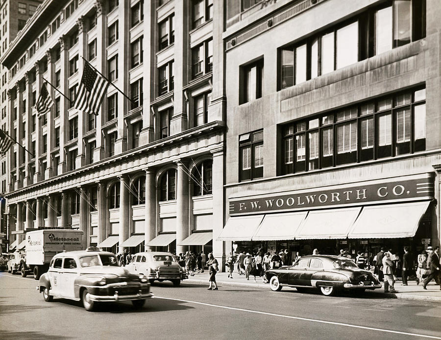 F.W. Woolworth Co. Store Photograph by Underwood Archives