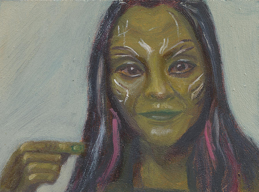G is for Gamora Painting by Jessmyne Stephenson