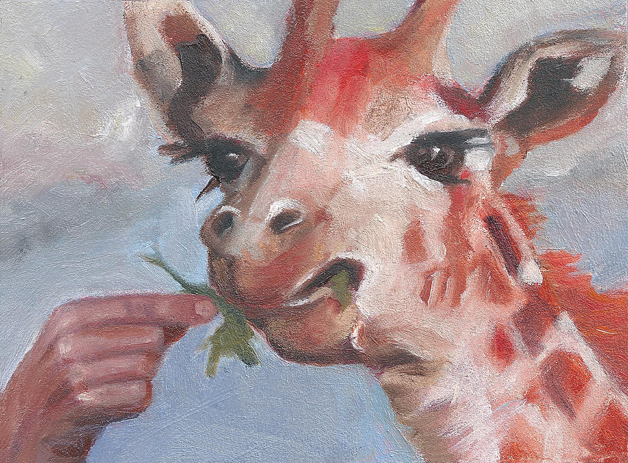 G is for Giraffe Painting by Jessmyne Stephenson