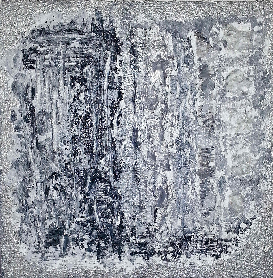 G1 - greys Painting by KUNST MIT HERZ Art with heart