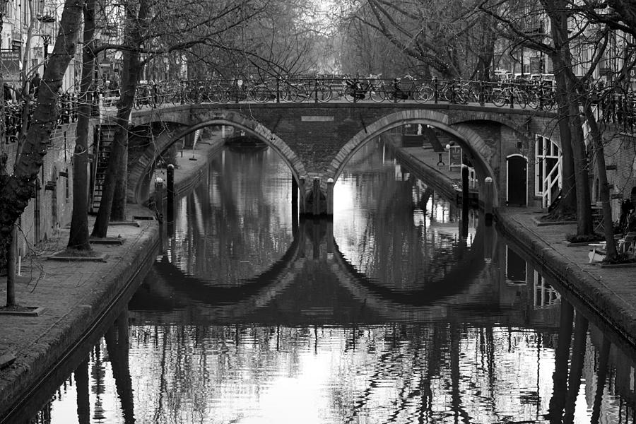 Black And White Photograph - Gaardbrug in Utrecht by Jolly Van der Velden