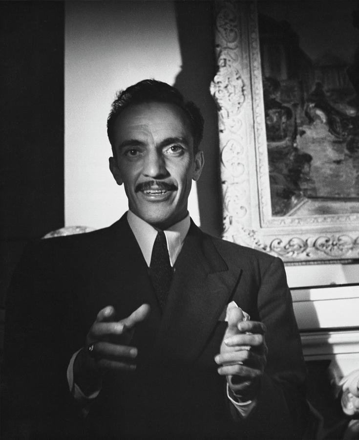 Gabriel Figueroa By A Painting Photograph by Horst P. Horst