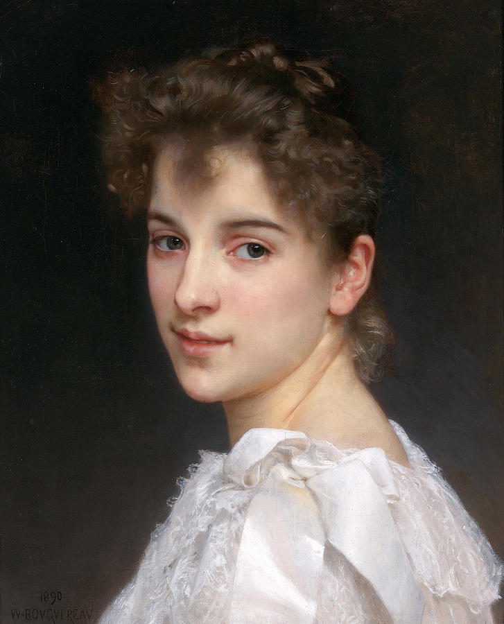 William Adolphe Bouguereau Painting - Gabrielle Cot by William-Adolphe Bouguereau
