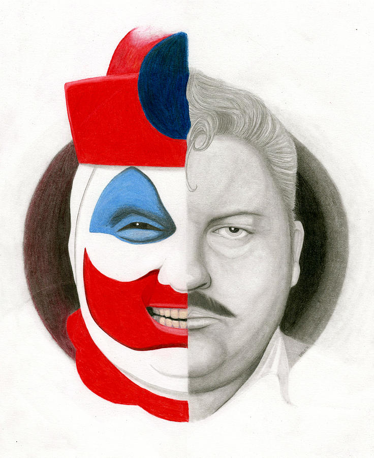 Gacy the Clown Drawing by Kris Milo